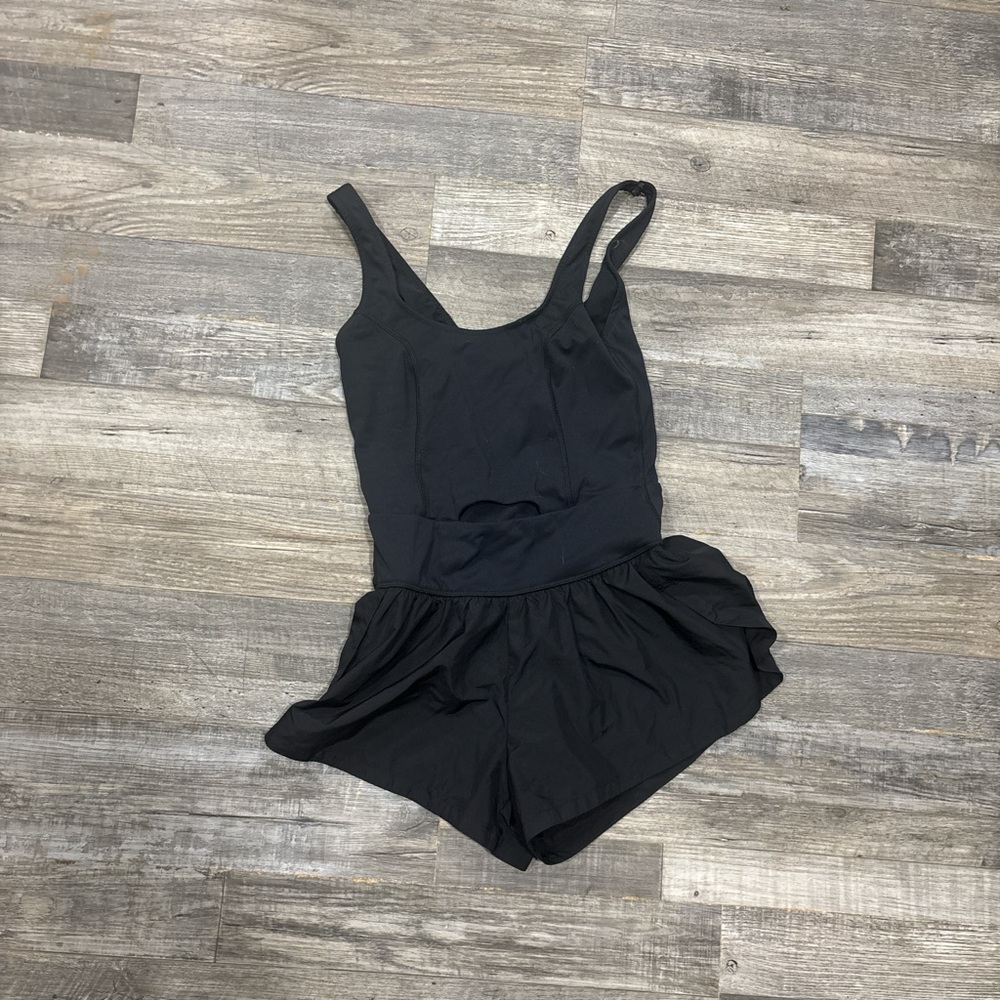 Black one piece with cut out FP